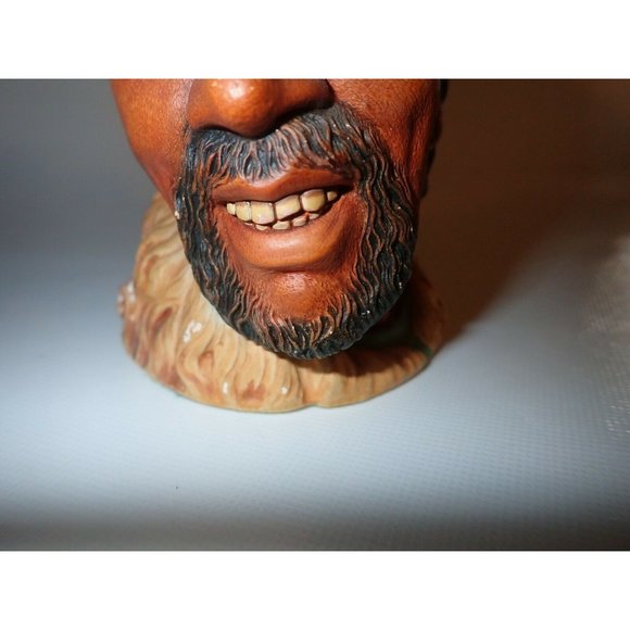 BOSSON Head HIMALAYAN Chalkware Bust Figure England Free standing Vintage - Picture 7 of 8